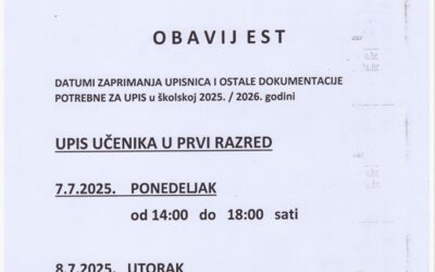 Upisi u 1. razred