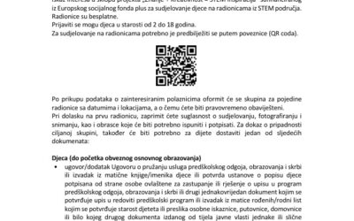 Javni poziv za iskaz interesa – Znanje+Kreativnost=STEM